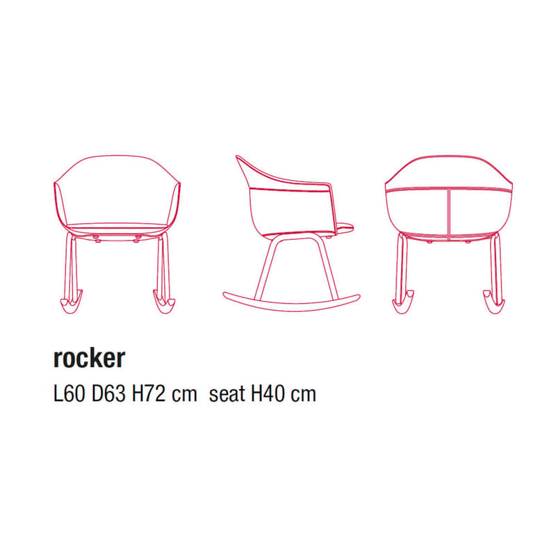 Siena Rocking Chair by Mdf Italia