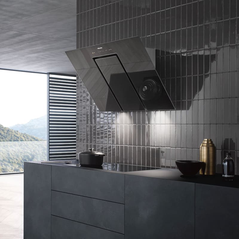 Da 6498 W Pure Grey Extractor Hoods & Filter by Miele