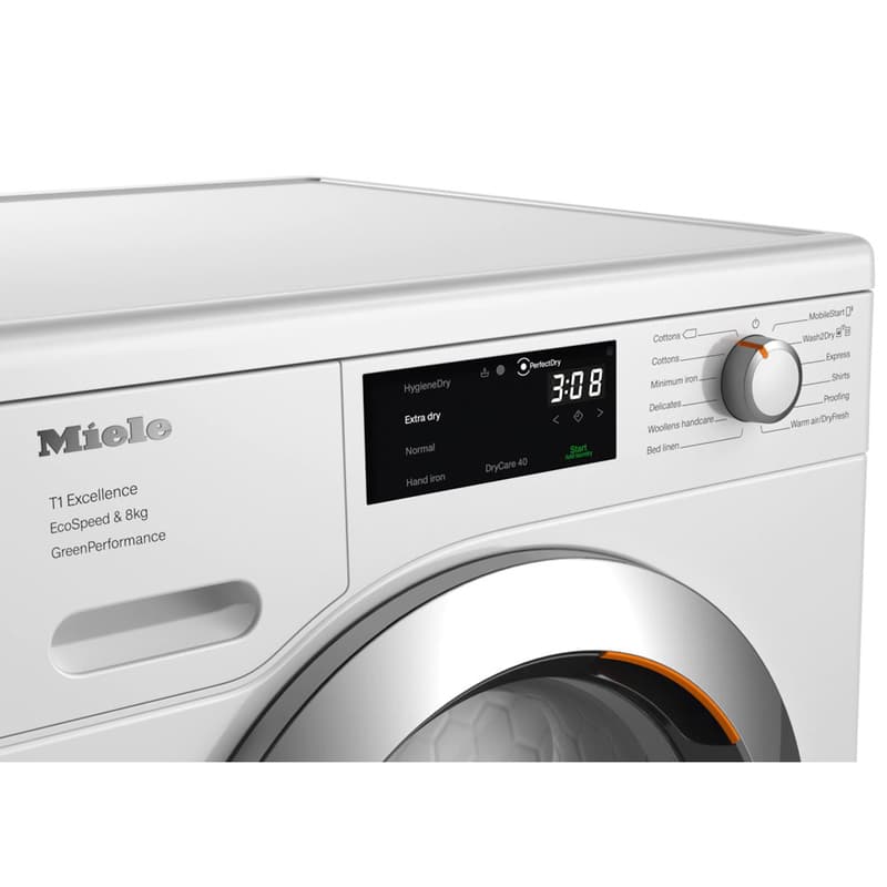 Tef765Wp Ecospeed&8Kg Tumble Dryers Washing Machine by Miele