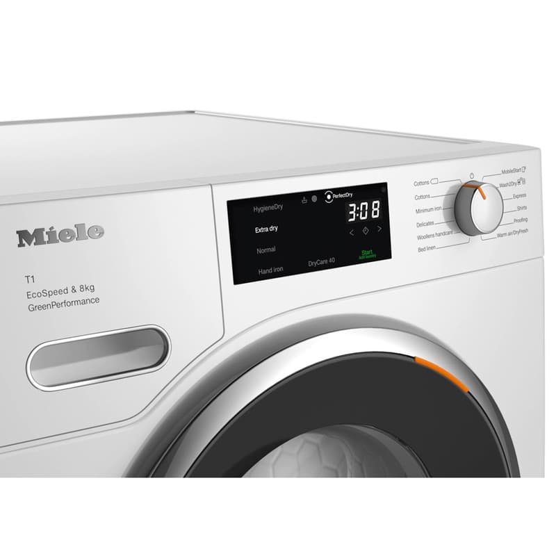 Twf760Wp Ecospeed&8Kg Tumble Dryers Washing Machine by Miele