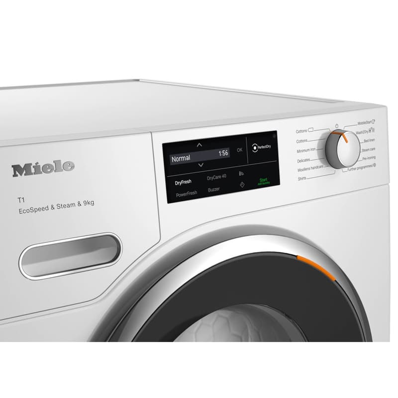 Twl780Wp Ecospeed&Steam&9Kg Tumble Dryers Washing Machine by Miele