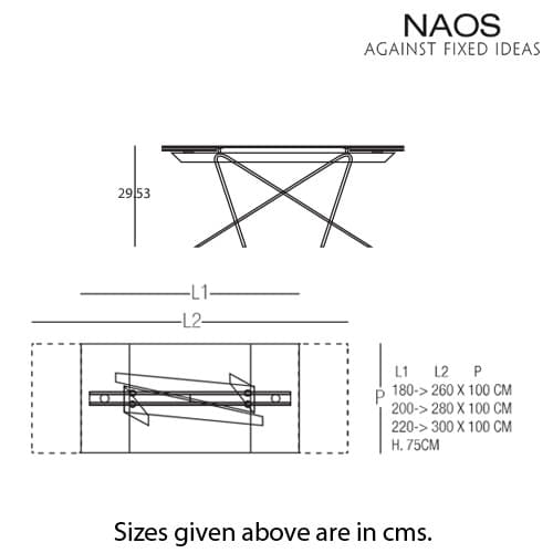 Double Extending Dining Table by Naos