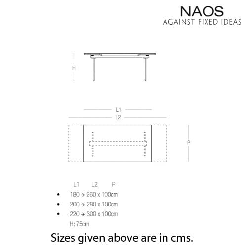Santiago Extending Dining Table by Naos
