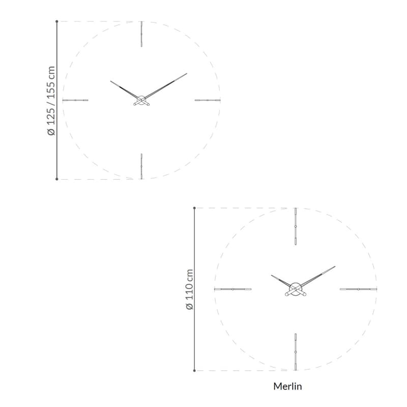 Merlin 4 Clock by Nomon Clocks
