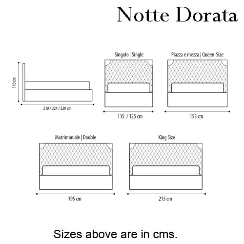 Da-Vinci Double Bed by Notte Dorata