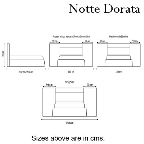 Nuage Double Bed by Notte Dorata