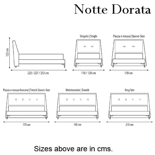 Terence Double Bed by Notte Dorata