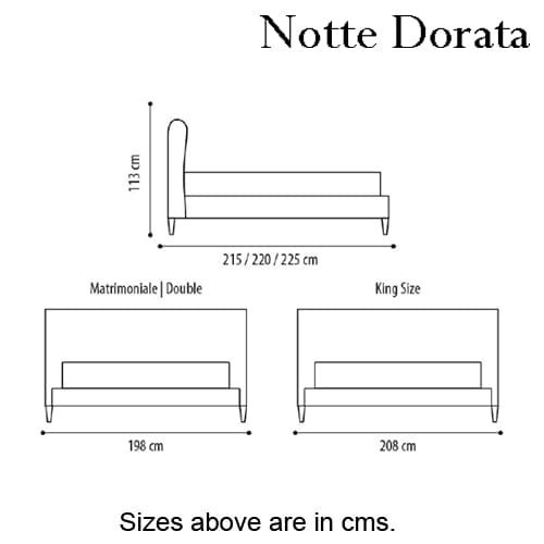 Collins Double Bed by Notte Dorata