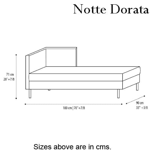Moscova High Sofa Bed by Notte Dorata