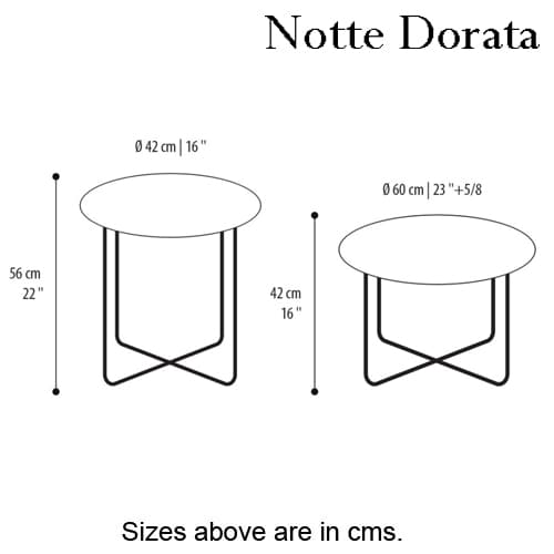 Cris High Side Table by Notte Dorata