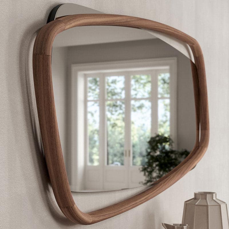 Golden Wood Mirror by Ozzio Italia