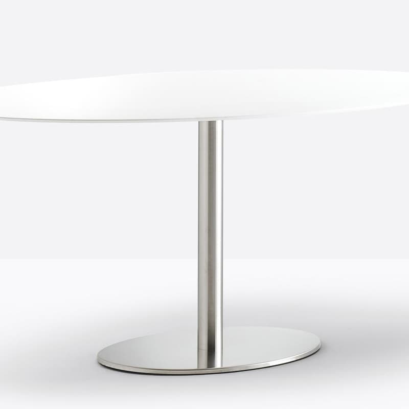 Inox Elliptical 4901 Side Table by Pedrali