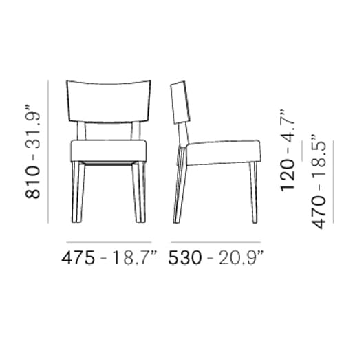Elle 452 Dining Chair by Pedrali