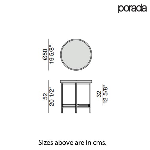 Koster-Dia-50 Side Table by Porada