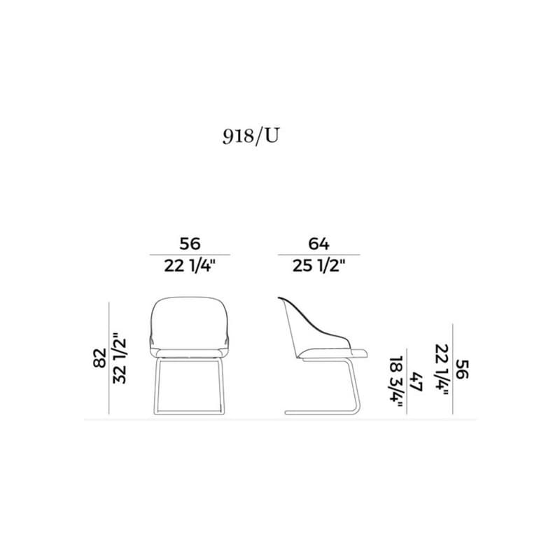 Lyz 918-U Dining Chair by Potocco