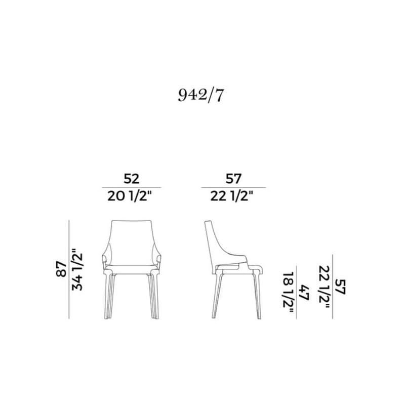 Velis 942-7 Dining Chair by Potocco