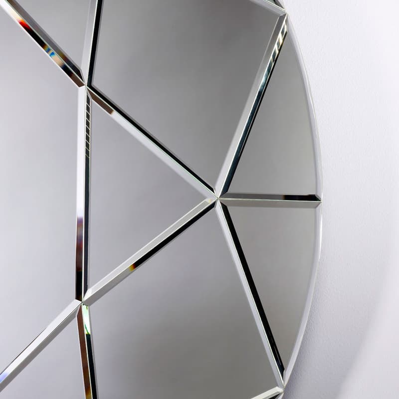 Diamond Round Mirror by Quick Ship