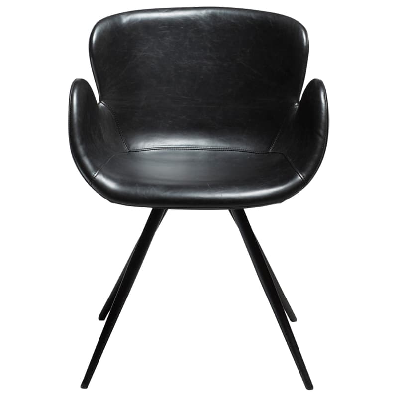 Gaia Chair Vintage Black Artificial Leather | Quick Ship
