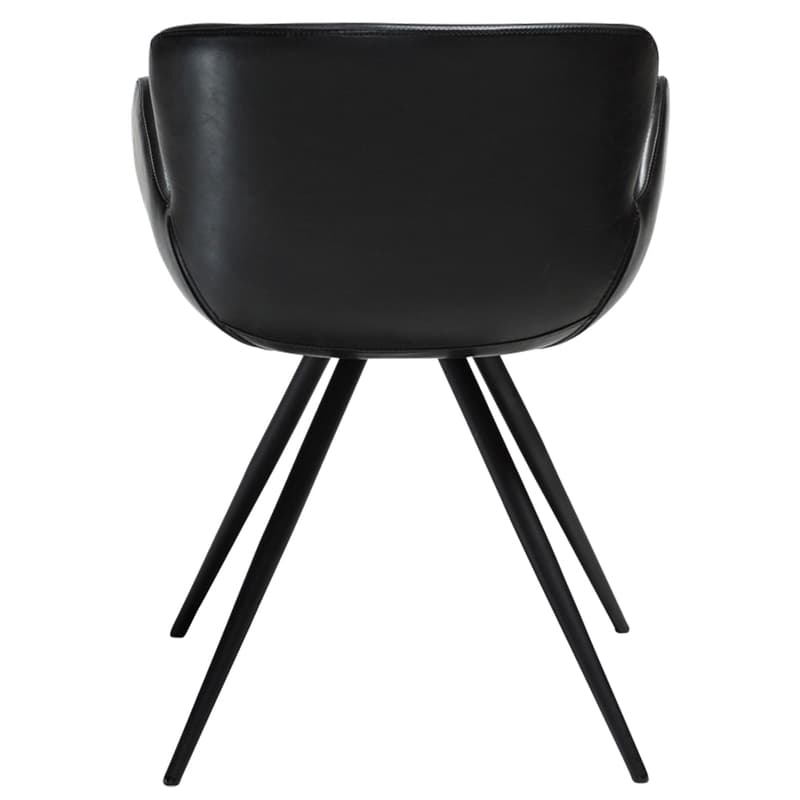 Gaia Chair Vintage Black Artificial Leather | Quick Ship