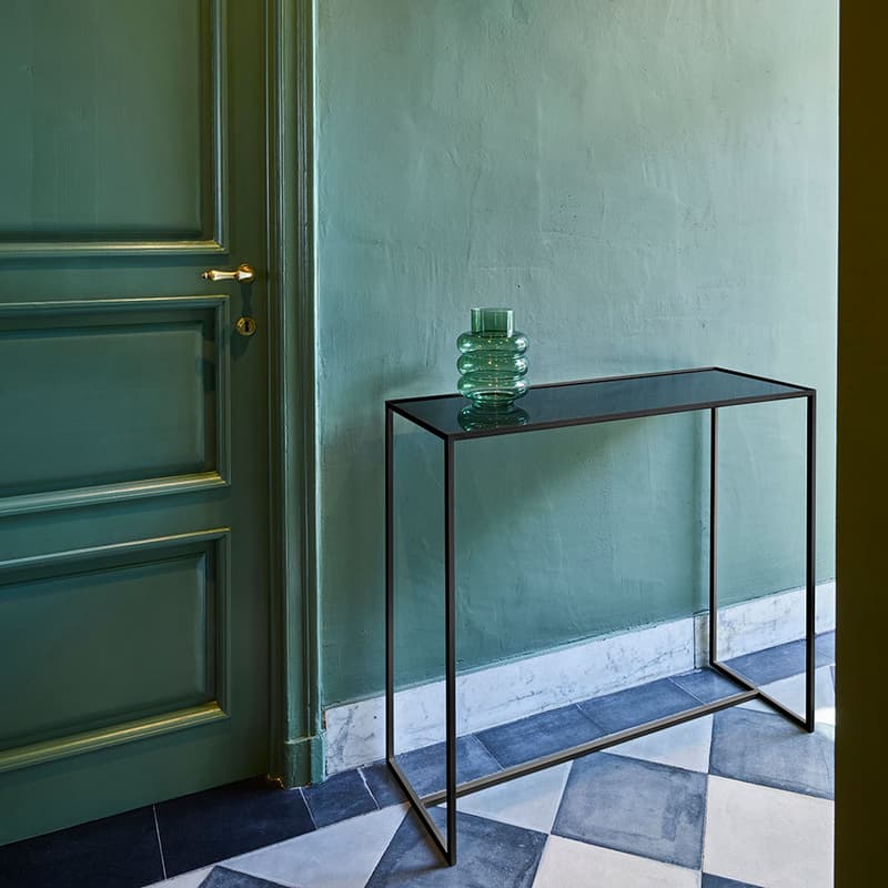 Mesa Black Console Table by Quick Ship