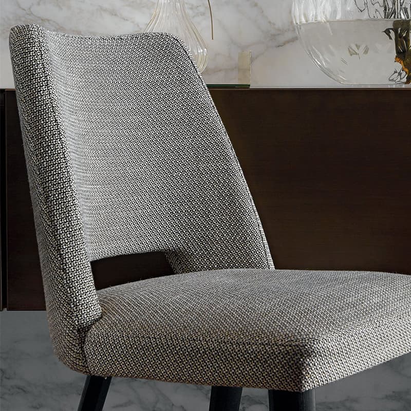 Thea Velvet Mink Fabric Dining Chairby Quick Ship