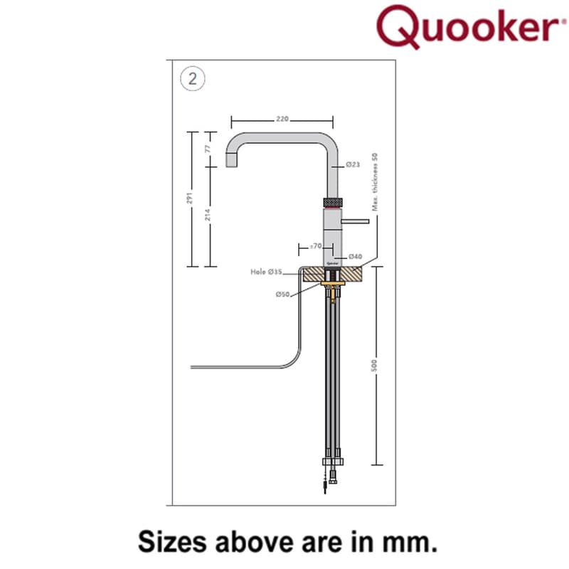 Fusion Square Tap by Quooker