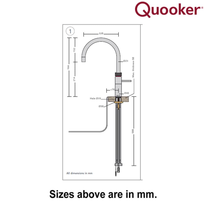 Fusion Round Tap by Quooker