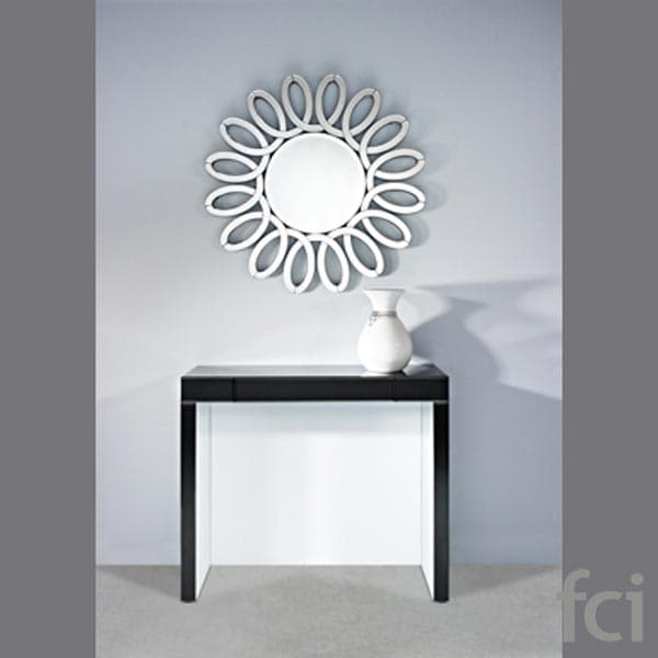 Amico Black Table Mirror by Reflections