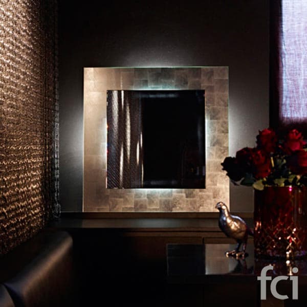 Basic Silver Square Wall Mirror by Reflections