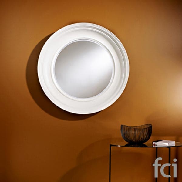 Clara White Wall Mirror by Reflections