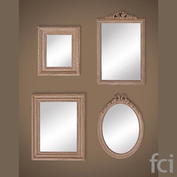 Cosy Beige Wall Mirror by Reflections