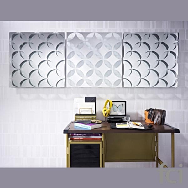 Dual White Wall Mirror by Reflections