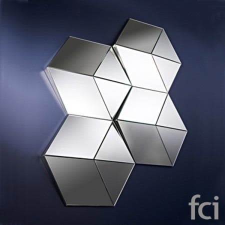 Hexagon Wall Mirror by Reflections