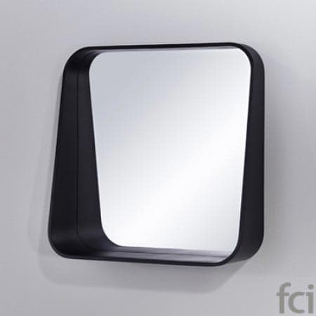 Rack Black Wall Mirror by Reflections