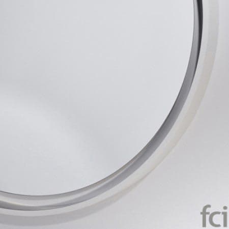 Radius L White Wall Mirror by Reflections