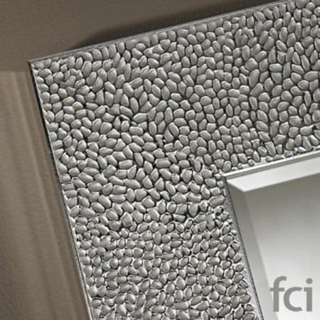 Oslo Silver Square Wall Mirror by Reflections
