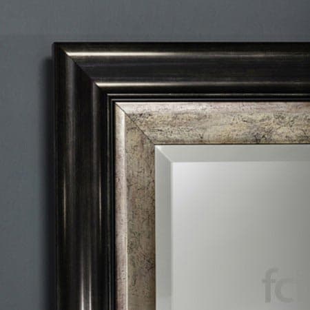 Strasbourg Black Rectangle Wall Mirror by Reflections