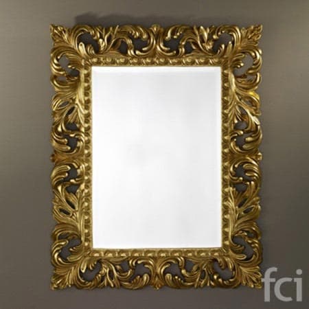 Sculpture Gold Wall Mirror by Reflections