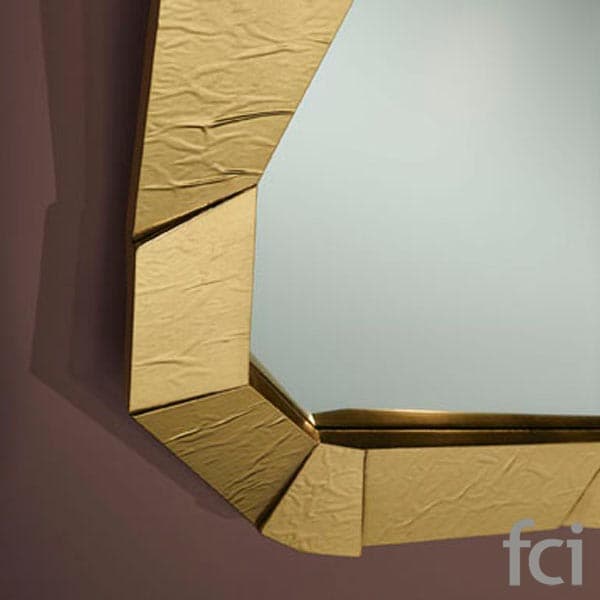 Shift Gold Wall Mirror by Reflections