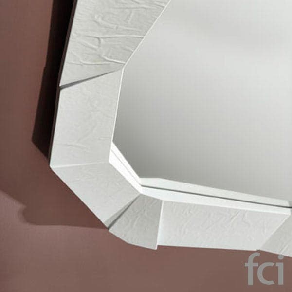 Shift White Wall Mirror by Reflections
