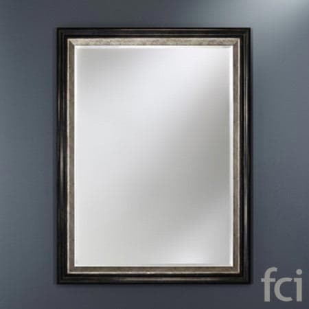 Strasbourg Black Rectangle Wall Mirror by Reflections
