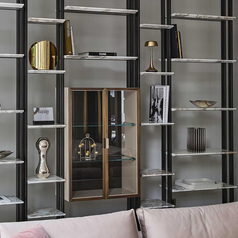 Frame Glass Bookcase by Rugiano