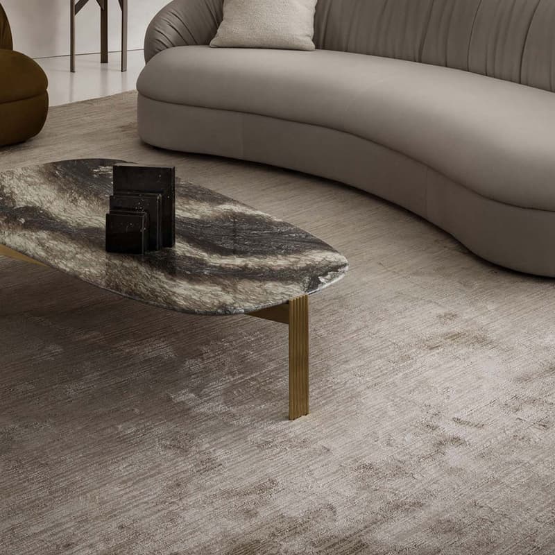 Line Bronze Rug by Rugiano