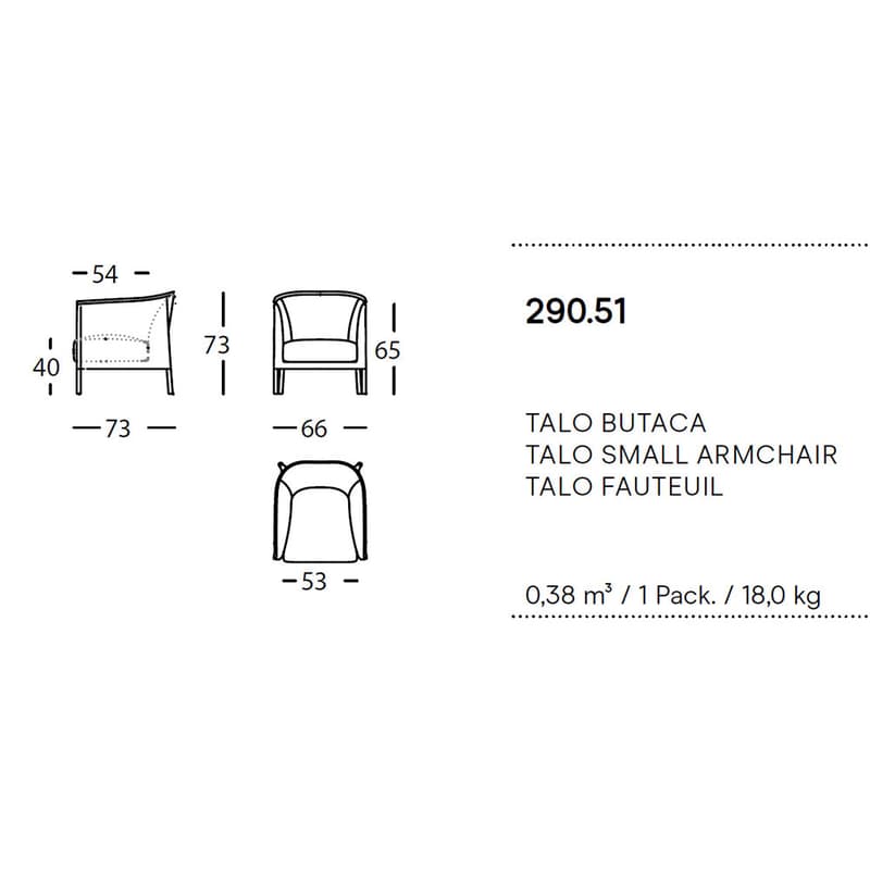 Talo Armchair by Sancal