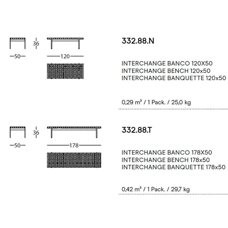 Interchange Bench by Sancal