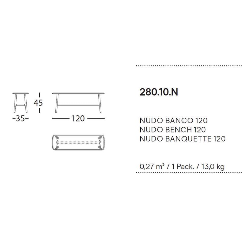 Nudo Bench by Sancal