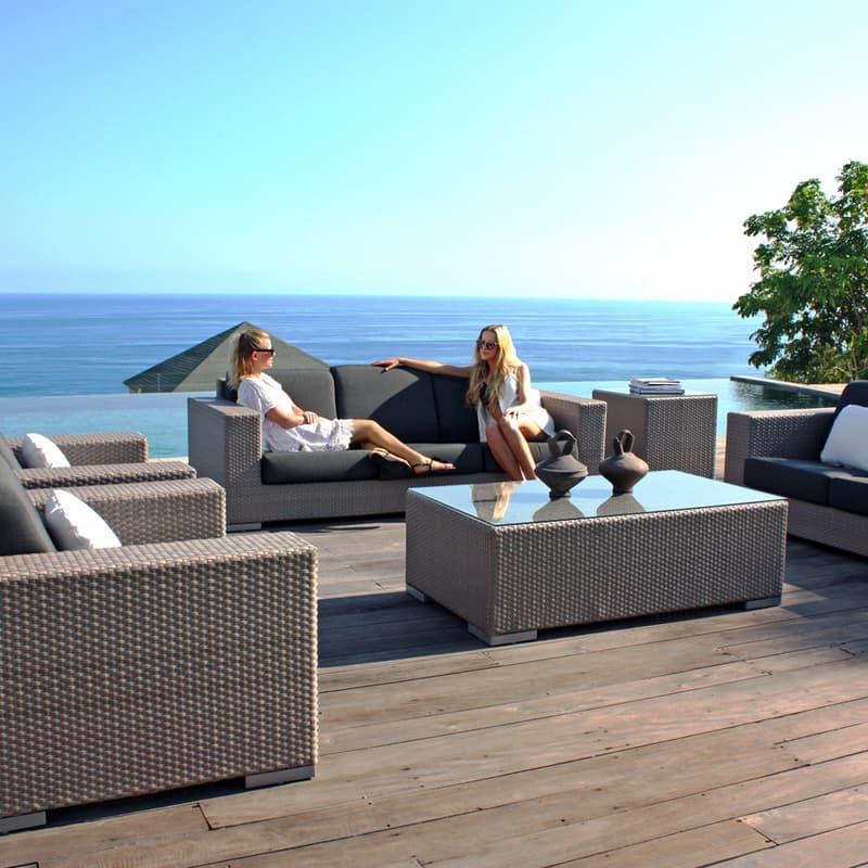 Brando Blue Outdoor Sofa by Skyline Design