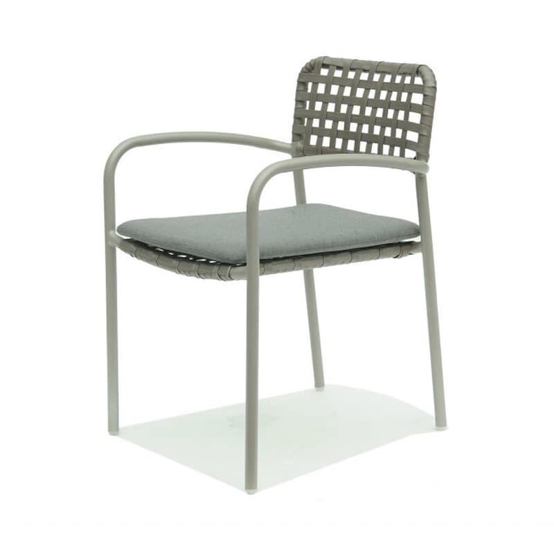 Catainia Silver Walnut Outdoor Armchair by Skyline Design