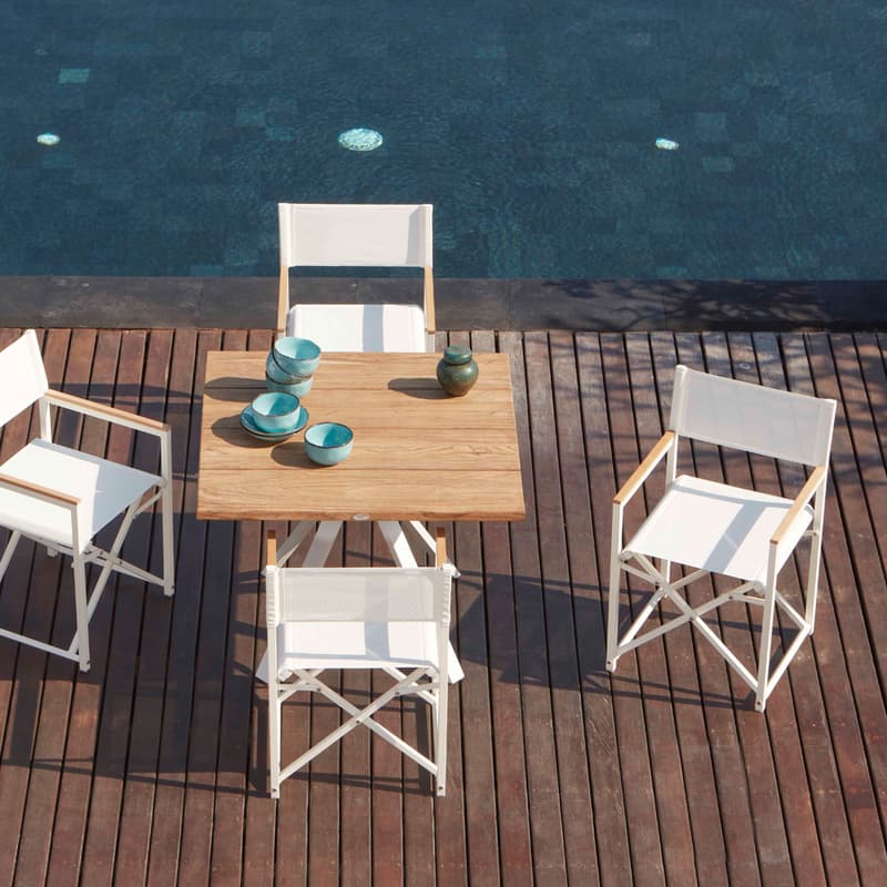 Venice White Outdoor Armchair by Skyline Design