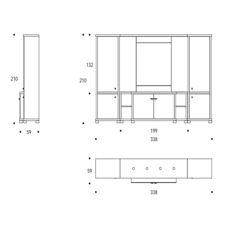 Must Set Bookcase by Smania